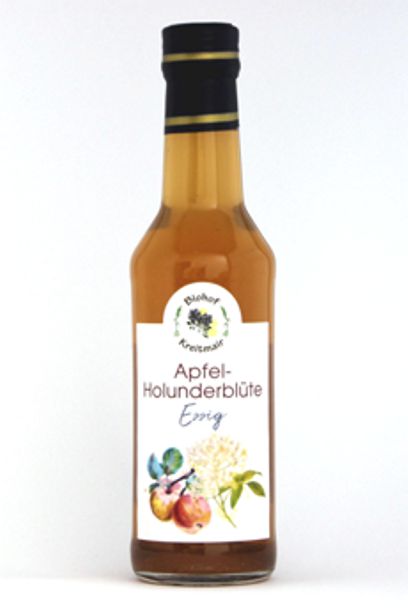 Apfel-Holunderblütenessig Biohof Kreitmair